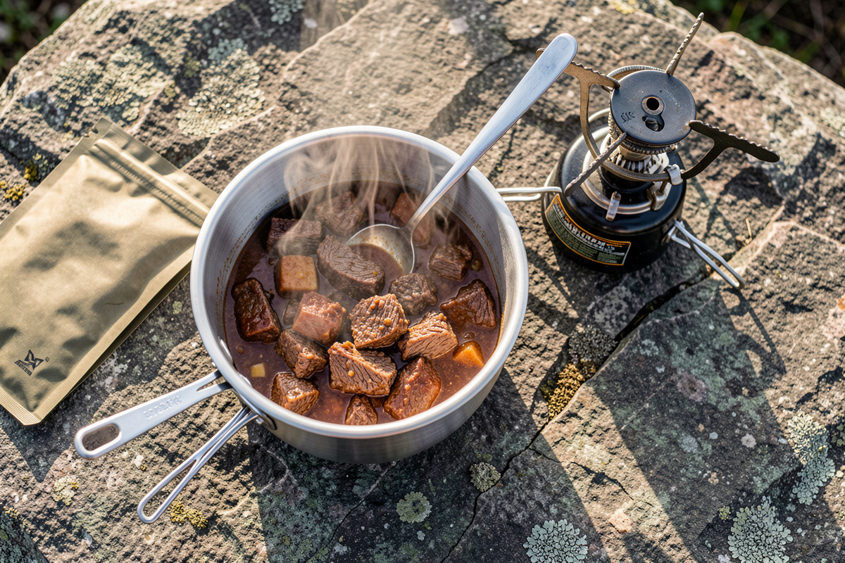 Rehydrating Freeze Dried Meals in the Field