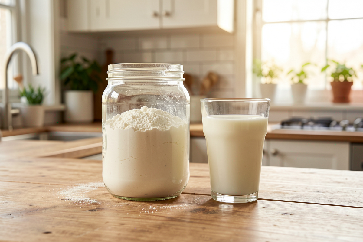 Freeze Drying Milk at Home: The Operator Method